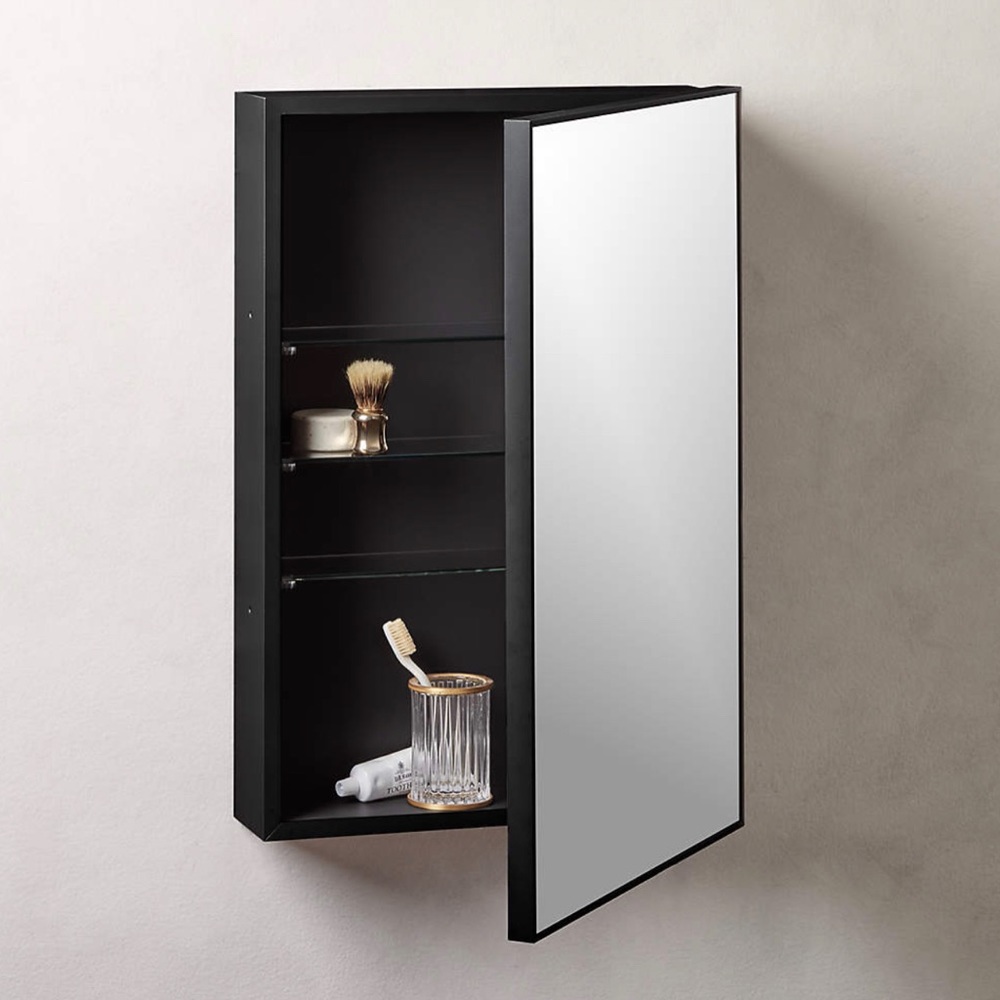 CB2 INFINITY BLACK MEDICINE CABINET - Brand New in Box